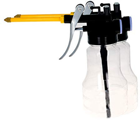 Utoolmart Ölkanne Ölpumpe Öl, 250g transparente Hochdrucköler Schmierung Ölpistole Dose mit starrem Auslauf Daumenpumpenwerkzeug 2St