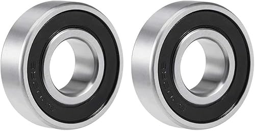 Movilideas - 2 Stück Kugelstopper, Kugellager 6202-2rs aus Stahl mit tiefem Nut, mit Gummidichtung, doppelseitig, 15 x 35 x 11 mm