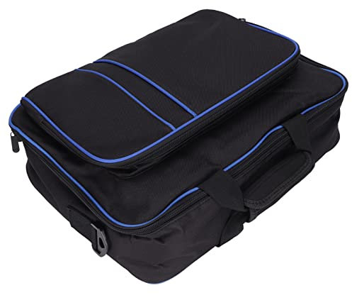 Custodia da Trasporto per, Borsa da Viaggio Portatile di Grande Capacità Borsa da Viaggio per Controller, Cavo Interfaccia Multimediale HD, Cavo Console(Blu nero)