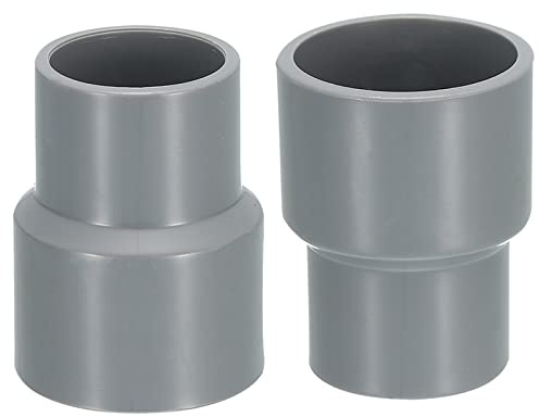 sourcing map 2 Paquete PVC Tubería Montajes Agua Tubería 25mm y 32mm ID | Conectores Adaptadores, Reducción Acoplamiento Zócalo, Aplicar a Exterior, Jardín