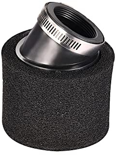 Riloer 1 x filtro dell'aria a doppia schiuma per la maggior parte delle moto e biciclette da 5 a 48 mm, filtro dell'aria a doppia spugna in schiuma, detergente per filtro dell'aria rosso/nero