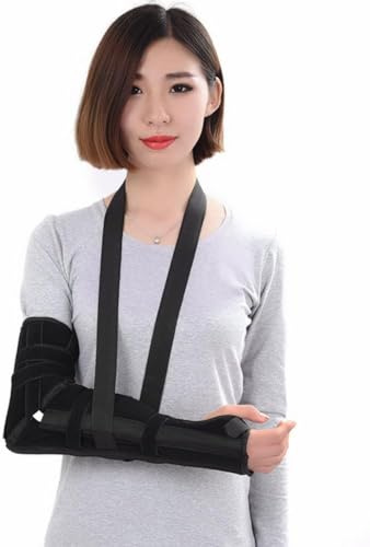 Férula De Brazo Largo Posterior: Inmovilizador De Codo, Aparato Ortopédico para Antebrazo Derecho O Izquierdo con Cabestrillo para Fracturas, Recuperación Posquirúrgica,M