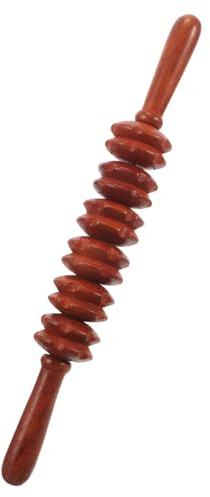 Gatuida Holz Massagegerät Rollendes Massagegerät für Beine Rückenmassagegerät aus Naturholz Körpermassagerolle für Entspannung Massagezubehör für Hausgebrauch