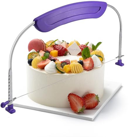 Professional Cake Slicer - Leveller Cutter for Kitchen Accessories Baking Tools (Purple)