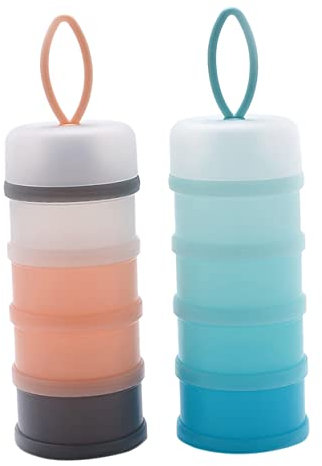 BESTonZON 2St Behälter für Milchpulver Produkte Lebensmittelbehälter wiederverwendbare Milchflasche Futterautomat für Babynahrung Lunchboxen milchpulver milchpulver dose