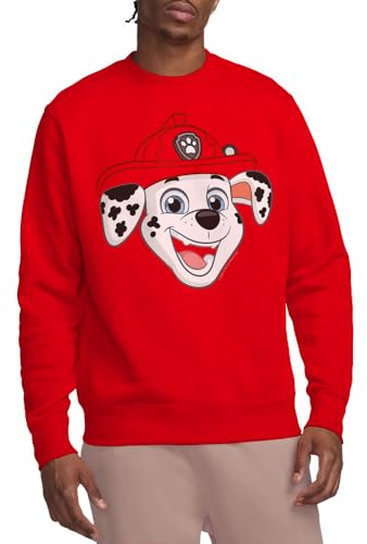 Paw Patrol Marshall Grin Crew Sweatshirt, Röd, Medium, Röd, M
