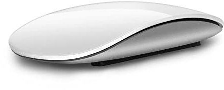 Genérico Ratón inalámbrico Bluetooth 5.0 - Silencioso Multi ARC Touch Ultra-Thin Magic Mouse para portátil, iPad, Mac, PC, MacBook (Blanco)
