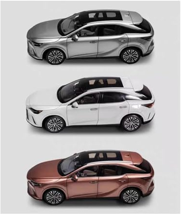 ZHRDWE Copie Fidèle l'Origine Modèle Réduit Voiture Tout-Terrain Lexus RX 450 Moulé sous Pression Grande Échelle Au 1/18e Idéal pour Les Collectionneurs Maquette Voiture(Brown)