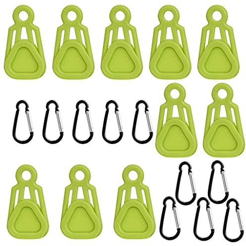 Whoasyst 10pcs Camp Tent Canopy Clip Rainproof Outdoor Tarp Rope Clips Canvas Fixing Buckle Outdoor Tarpaulin Clips Tent Canopy Clamp Clip