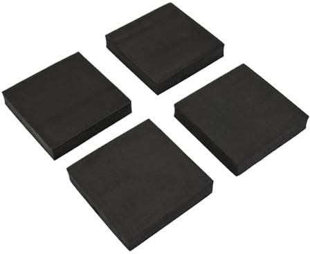 4Pcs Square Anti Vibration Pad Washing Machine Shock Multifunctional Mat Non-slip Stand Refrigerator(4pcs 10x10x2cm)