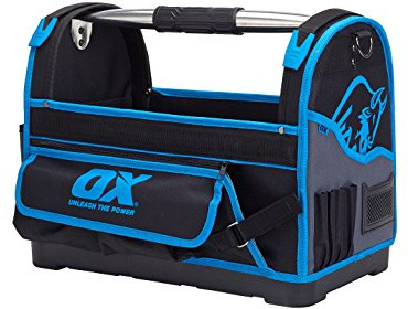 OX Pro 18/460mm Open Tool Storage Tote Bag, Waterproof Base
