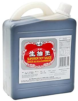 Salsa de soja 1860 ml botella grande 1,86 L para cocina asiática, marinados, wok y aderezos, sabor umami intenso