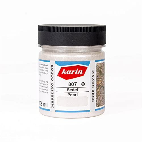 807-Perlmutt, 105 ml. Konzentrat | Marmorierfarbe | Ebru Boyası | Marbled Color|