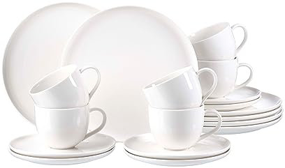 Ritzenhoff & Breker servicio de café Skagen, 18 piezas, Vajilla, Porcelana, Blanco