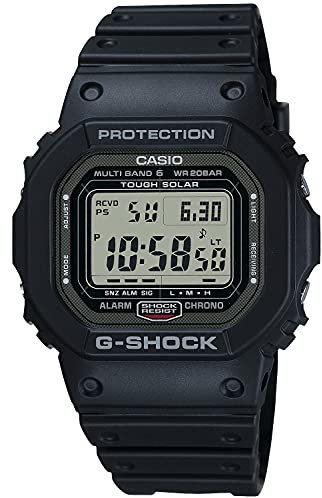 G-Shock CASIO GW-5000U-1JF [20 ATM Water Resistant Solar Radio Wave GW-5000 Series] Shipped from Japan, Black, Modern