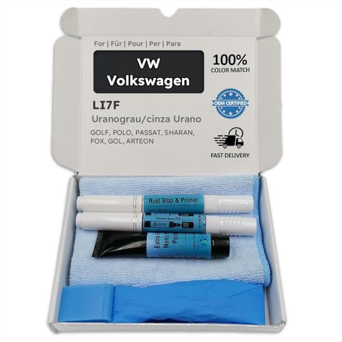 Genuine Colors Lackstift URANOGRAU Cinza URANO LI7F für VW Volkswagen Grau Golf Polo Passat Sharan Fox GOL ARTEON