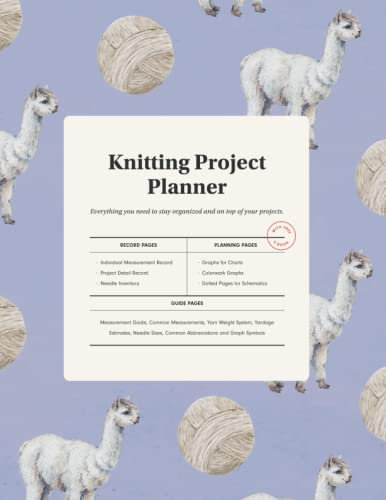 Knitting Project Planner: With Comprehensive Measurement Guides | Suitable for All Levels