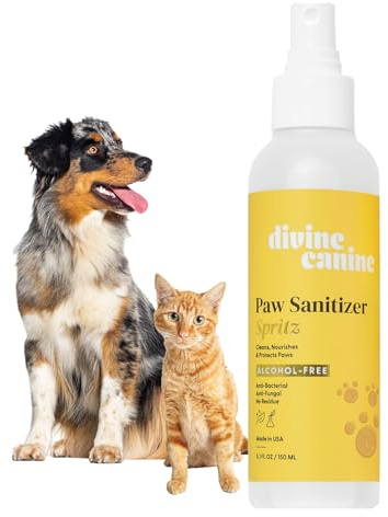 Dog Paw Cleaner – Cleans & Protects Paw Pads – Dog Grooming Spray – Soothing Cleaning & Conditioning with Copaiba Oil & Vitamin E – No Rinse – Helps Soothe Itchy & Dry Paws – 150ml