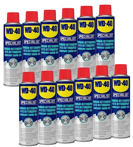 WD-40 Specialist Fahrrad Kettenspray 12x250 ml, Kettenpflege, Kettenreiniger