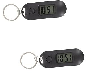 BESPORTBLE 2stücke Schlüsselanhänger Digitaluhr Für Studenten Stumme Hängende Uhr Im Kreativen Candy-Design Für Prüfungen Langlebig Und Leicht Mit Glatter Oberfläche Sicher Und