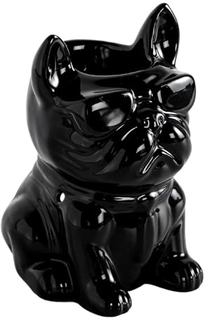 Zen'Arôme - Bruciatore profumato Céramy Boubou - Atmosfera profumata - Oggetto artigianale alla moda - Bruciatore profumato a fusione - Decorazione Bulldog - Personaggio cane - 45 ml - H 15,5 cm -