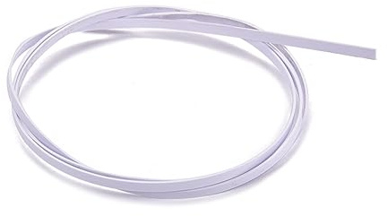 Weiße Gitarrenbindung 1650x6x1 Mm Gj10 für Klassische Akustikgitarre | Kunststoffausführung, für Luthier und Gitarrenbauer, Sauberer Randstreifen für Präzise Kantenführung