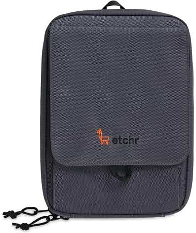 Etchr Nano Satchel – 2-in-1 Kunstbedarfs-Tasche und Kunsttasche – Kunstbedarf-Organizer – Feldtasche – Zeichenplattform – veganfreundlich – Kunstbedarfskoffer
