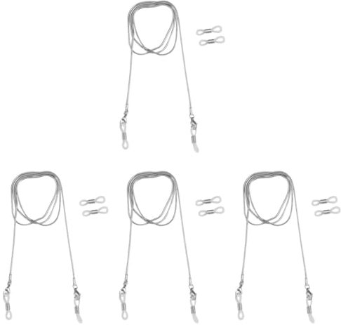 SAFIGLE 4 Brillenkette Schlangenkette Nicht Brillenkette Brillenkettenhalter Brillenhalter