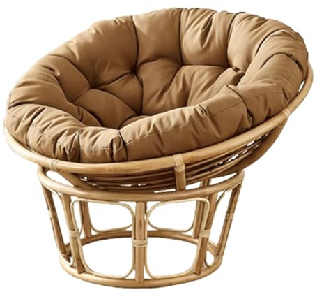 MIAOMI Runde Papasan-Sitzstuhlkissen aus natürlichem Rattan, Innenkissen, weiches Papasan-Stuhlkissen, Dickes Stuhlkissen