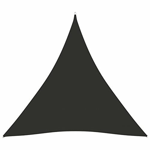 Bulliing Sonnensegel Oxford-Gewebe Sonnensegel Terasse Markise Sonnenschirm Terrasse Dreieckig 3x3x3 m Anthrazit