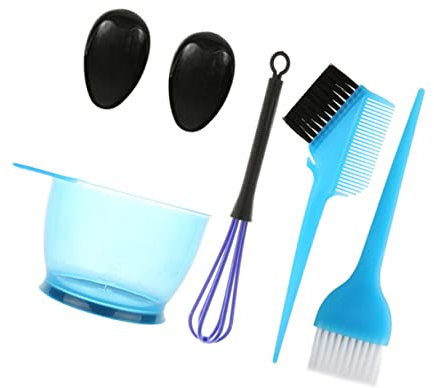 Ipetboom 5piezas Kit De Tinte De Pelo Profesional Herramientas De Teñido Cuenco Antideslizante Batidor Orejeras Cepillo Ecológico