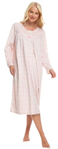 Suzy & Me Chemise de nuit à manches longues en polaire douce pour femme, 52-54