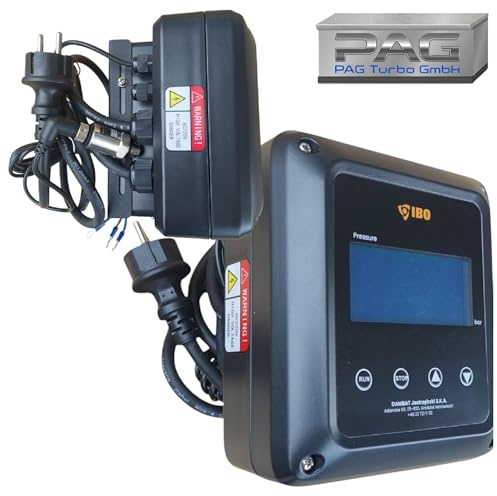 PAG Turbo GmbH® - Inverter IVR-08 (Intelligente bedarfsorientierte Pumpensteuerung) für Tiefbrunnenpumpe Brunnenpumpe, Ausdehnungsgefäß 8L optional Zubehör (IVR08-0,37-1,1kW-230V)