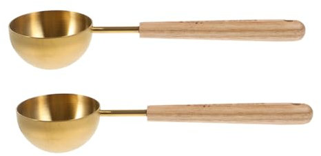 Alipis 2pcs Stainless Steel Measuring Spoon for Coffee Milk Accurate Kitchen Tool for Baking Cooking