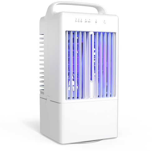 Mini Portable Air Conditioner 36dB Silent Silent 3 Speed Portable Air Cooler Colorful Mood Light Equipped with Wide Angle Vibrating Head, Scramble Cooling