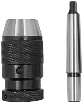 MT2 Bohrfutter Set 1-13mm mit Schaft B16, Präzisions-Bohrfutter Spannfutter aus gehärtetem 40Cr Stahl, hohe Genauigkeit 0,08 bis 0,12 mm, für Bohrmaschinen & Fräsmaschinen