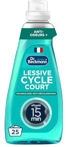 Dr. Beckmann - Lessive Liquide - Rapide Agit en 15min - odeurs+ 25 Lavages