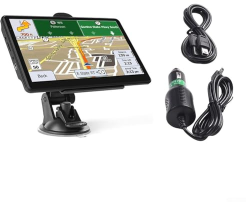 Zilimontt Appareil de navigation GPS 7 avec 8 Go de ROM et 256 Mo de RAM pour voiture et camion, lecteur multimédia portable compatible avec IGO Primo Maps, écran TFT HD 7 (NA)