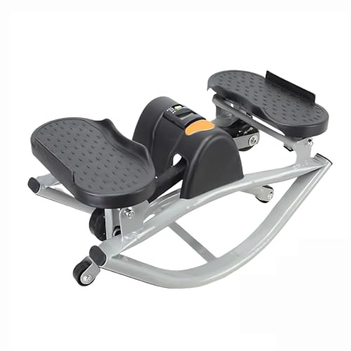 Stepper Laterale Portatile con Fasce di Resistenza | Macchina Fitness Compatta per Casa, Ufficio e Soggiorno | Allenamento Addominali, Gambe e Glutei | Mini Stepper Silenzioso e Salvaspazio