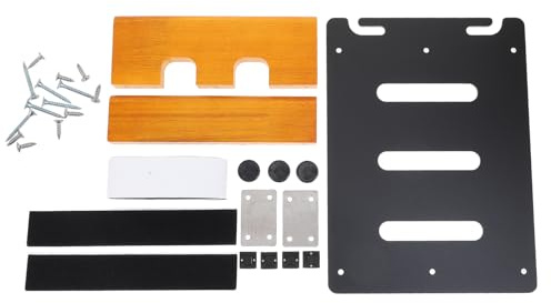 JOINPAYA Gitarren Effektboard Holz Effektprozessorplatte Effektgeräthalterung mit Hohlkonstruktion für Effektgeräte Netzteile Musikinstrumentenzubehör