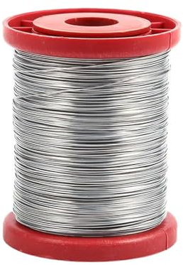 1 Rolle Rähmchendraht Edelstahl 500g - Rostfreier Imkerdraht für Mittelwände - Draht zum Spannen von Rähmchen - Bienenstock Zubehör für Imker & Bienenhaus