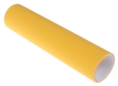 ICDKOYK Longboard Griptape Starkt självhäftande Lätt att skära Vattentätt Halkfritt För Alla Skateboards Lätt att Skära För Passa De Flesta Sparkcyklar Och Skateboards, Gul, 84x23 cm