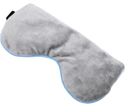 Yinhing Masque pour les Yeux de Sommeil, Compresse Chauffante pour les Yeux, Micro-ondes, Peluche Douce, Sangle Réglable, Pochette Intérieure Amovible pour Soulager la Chaleur Humide