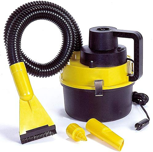 Koolatron 12 Volt Wet/Dry Canister Vacuum Cleaner - Handheld Car Cleaner with Attachments & Heavy Duty Suction, Compact and Portable Design, Ideal for Cleaning Vehicle, Truck, Carpet, Floor Etc