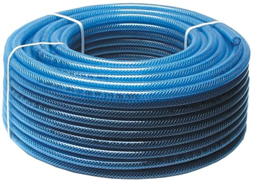 Güde Druckluft-Schlauch 6 mm/50 m (max. Betriebsdruck 15 bar, Berstdruck 60 bar, 50 m Schlauchlänge, Innen-Ø 6 mm, Außen-Ø 12 mm, Wandstärke 3 mm, PVC Schlauch mit Gewebeeinlage)