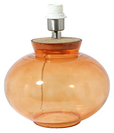 Dirk Davids Leuchten GmbH Tischleuchte Obertello Glas Orange 8152990 Höhe 33cm Ø 28cm