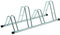 ANDRYS Rastrelliera Biciclette 4 Posti - Porta Bici da Terra per Interni ed Esterni - Posteggio Alto e Basso per Ruote da 6cm - Acciaio Zincato a Freddo (Argento)