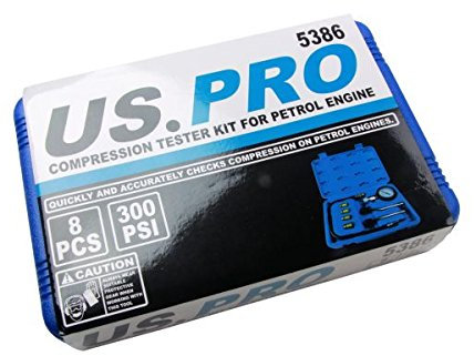 US PRO Petrol Engine Compression Tester KIT/Cylinder Leakage Test Tool 5386