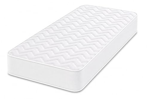 Starlight Beds White Chevron Single Hybrid Mattress