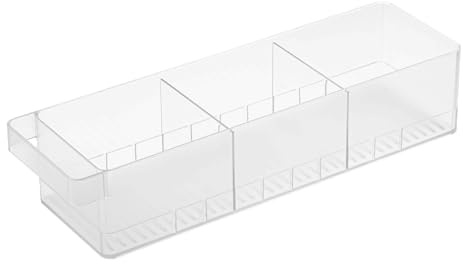 YAMAZAKI 5762 TOWER kylskåpsförvaring med skiljeväggar, vit, PS harts, minimalistisk design